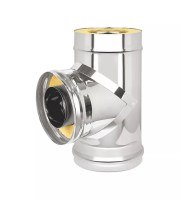Сэндвич-тройник Везувий Ø 115/200 мм 1,0/0,5 мм 90° нерж./нерж.