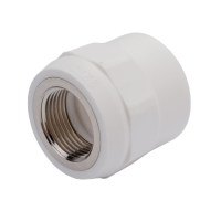 Муфта PP-R комбинированная с внутренней резьбой 32 мм х 3/4" белая