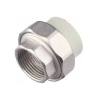 Муфта PP-R разъемная с внутренней резьбой 25 мм х 1" (Американка)