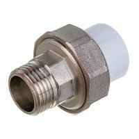 Муфта PP-R разъемная с наружной резьбой 20 мм х 1/2" (Американка)