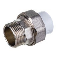 Муфта PP-R разъемная с наружной резьбой 20 мм х 3/4" (Американка)