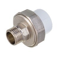 Муфта PP-R разъемная с наружной резьбой 25 мм х 1/2" (Американка)