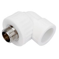 Угольник PP-R комбинированный с наружной резьбой 25 мм х 1/2" 90°