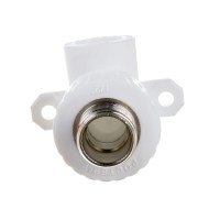 Угольник PP-R комбинированный с креплением 20 мм х 1/2" 90° Н