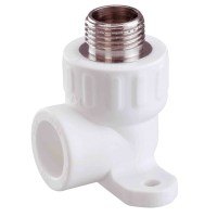 Угольник PP-R комбинированный с креплением 20 мм х 3/4" 90° Н