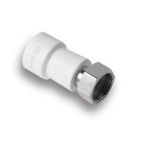 Муфта PP-R комбинированная с накидной гайкой 25 мм х 3/4" белая