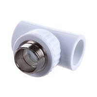 Тройник PP-R комбинированный с наружной резьбой 32 мм х 1"