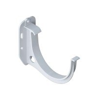 Водосток Альта Профиль Кронштейн желоба ПВХ белый Элит