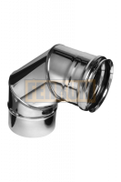 Колено для дымохода Ferrum Ø 150 мм 0,8 мм 90°