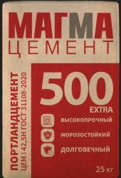 Цемент в мешках МАГМА 500 25 кг