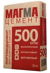 Цемент в мешках МАГМА 500 25 кг