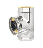 Сэндвич-тройник Везувий Ø 115/200 мм 0,5/0,5 мм 90° нерж./нерж.