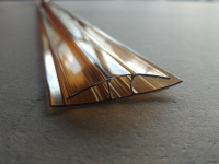 Профиль для поликарбоната соединительный 4-6 мм 6 м коричневый