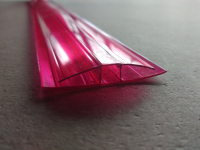 Профиль для поликарбоната соединительный 4-6 мм 6 м красный