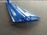 Профиль для поликарбоната соединительный 4-6 мм 6 м синий