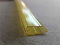 Профиль для поликарбоната Поликарбо 6 мм торцевой 2,1 м жёлтый