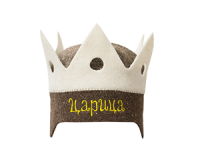 Шапка КОРОНА ЦАРИЦЫ серая