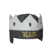 Шапка КОРОНА ЦАРЯ серая