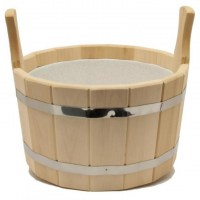 Шайка для бани 9 л. с пласт. вставкой (ШП-9)