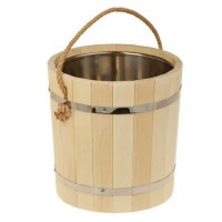 Ведро для бани 12 л. с нерж. вставкой (ВН-12)